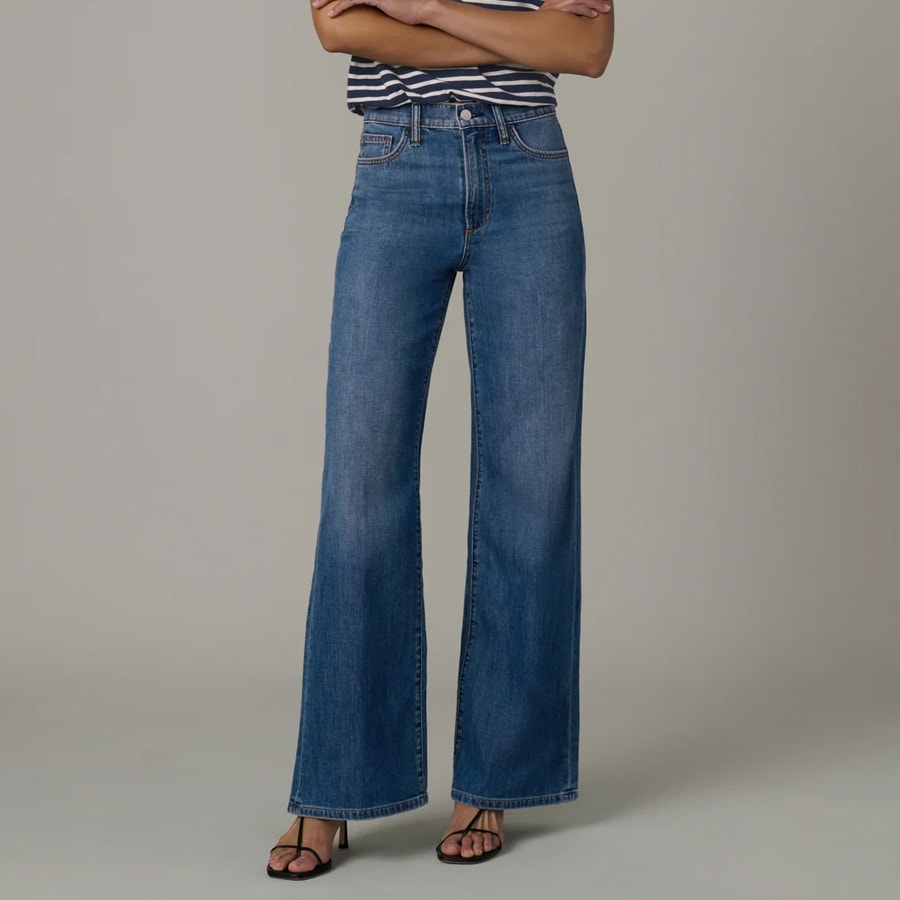 Joe's The Mia High Rise Wide Leg Jeans In Camper Size 28